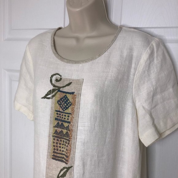 Blue Cactus 100% Linen Dress  S - Picture 5 of 8